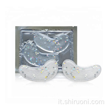 Maschera per gli occhi con glitter al collagene